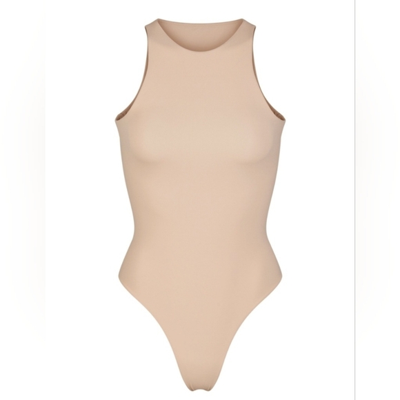 SKIMS Other - SKIMS FITS EVERYBODY HIGH NECK BODYSUIT In Mica SIZE XS Nwt
